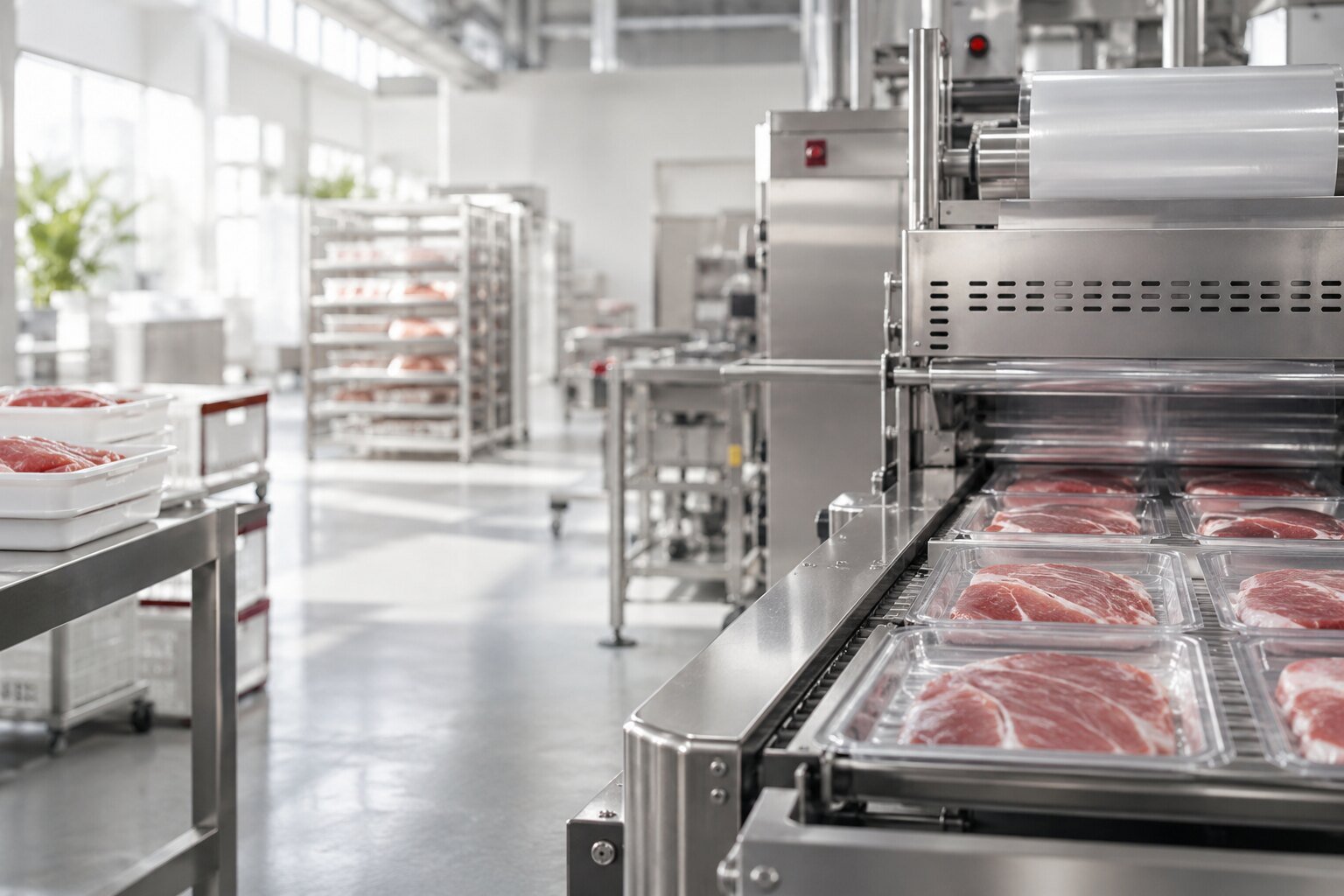 Ambiente moderno per la lavorazione alimentare